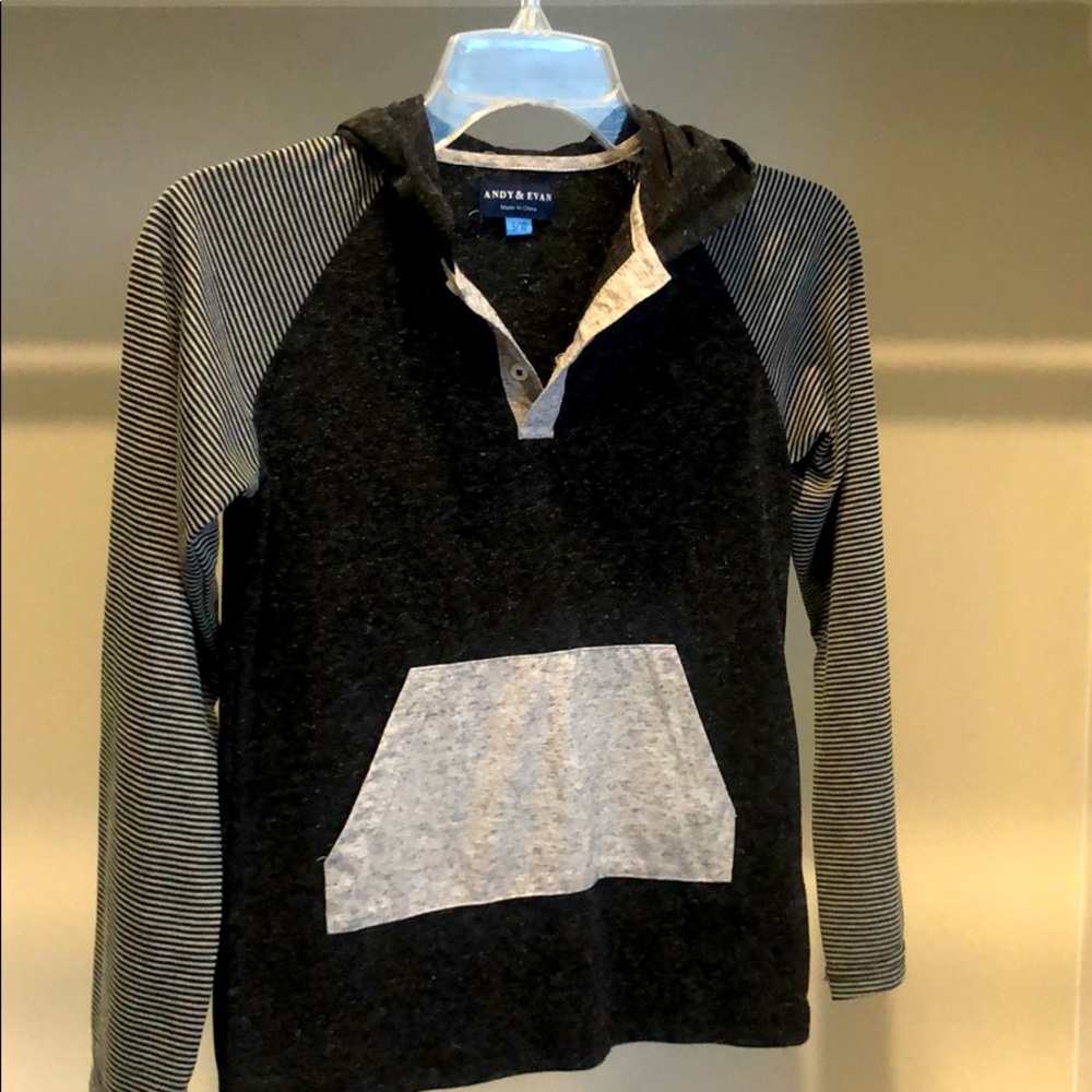 Cool black and gray hoodie shirt